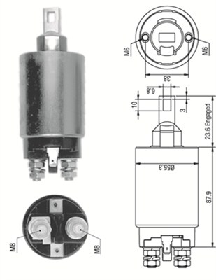 Innslag, starter - 940113050332 MAGNETI MARELLI - M2T54172, R20124736, M372X00471