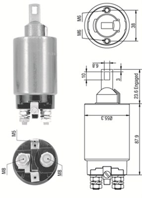Innslag, starter - 940113050333 MAGNETI MARELLI - 1911430, M2T56071, M371X45971