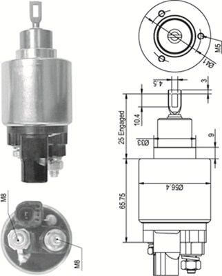 Innslag, starter - 940113050349 MAGNETI MARELLI - 2815002040, 2815002080, 281500B020