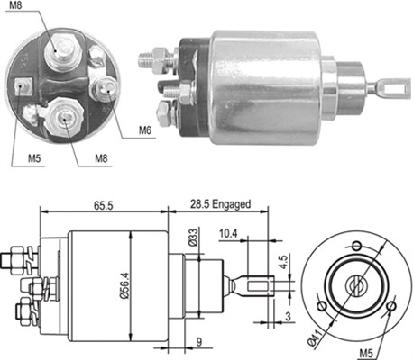 940113050363, Innslag, starter, Elektromagnetický spínač, startér, MAGNETI MARELLI, 0001108080, 0331303127, 231217, 2339303204