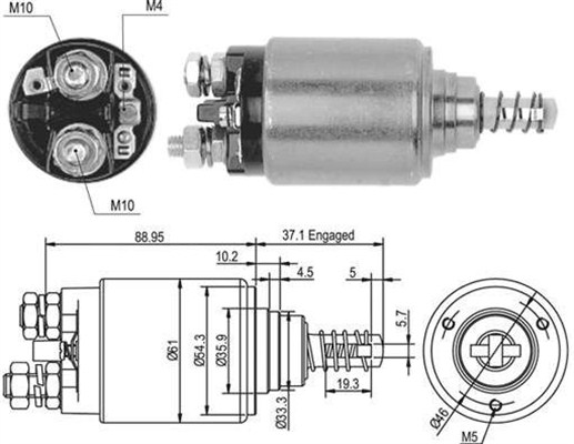 Innslag, starter - 940113050376 MAGNETI MARELLI - 9926496, 0001360029, 0331402051