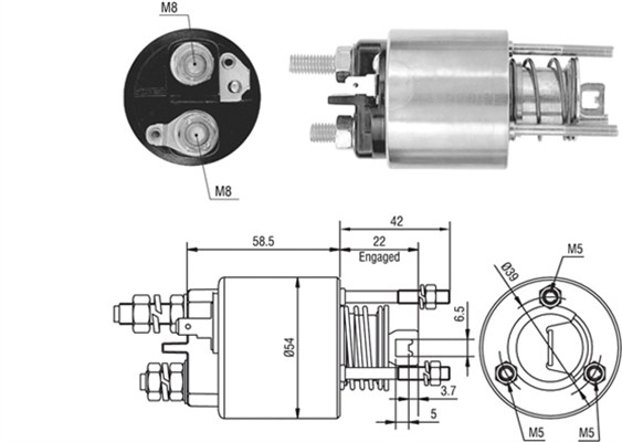 Innslag, starter - 940113050384 MAGNETI MARELLI - 9945630, 137191