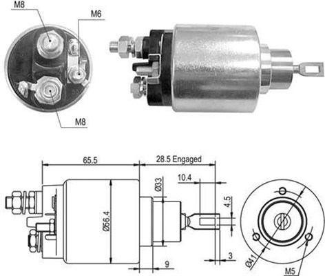Innslag, starter - 940113050429 MAGNETI MARELLI - 231653, 2339303448, 6033AD0312