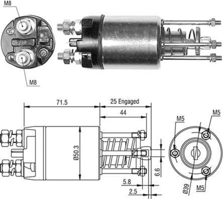 Innslag, starter - 940113050460 MAGNETI MARELLI - 9941308, 9942333, 133566