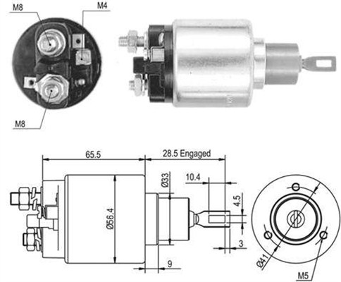Innslag, starter - 940113050461 MAGNETI MARELLI - 0001529110, 0001219001, 0331303096