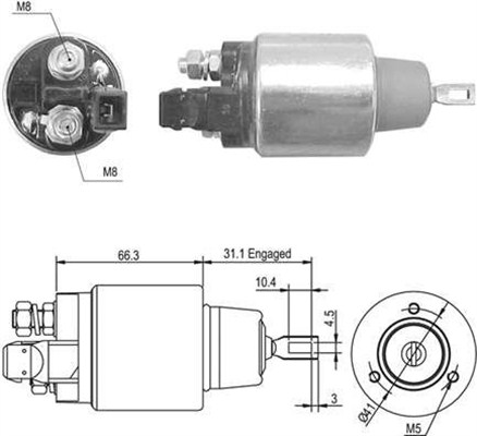 Innslag, starter - 940113050468 MAGNETI MARELLI - 6033AD0025, 6033AD0026, 6033AD1067