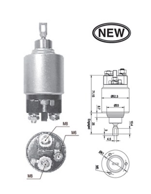 940113050543, Innslag, starter, Elektromagnetický spínač, startér, MAGNETI MARELLI, 230356, 2339304002, 2339304039, 2339304018, 2339304019, 2339304021, 2339304069