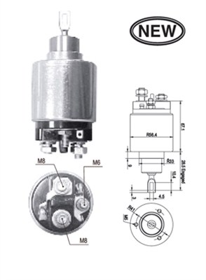 Innslag, starter - 940113050564 MAGNETI MARELLI - 9330061129, F000SH0150