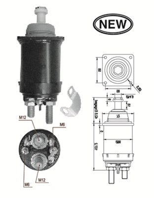 940113050569, Innslag, starter, Elektromagnetický spínač, startér, MAGNETI MARELLI, 1448595, P16, 139965, 2339403014