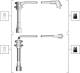Tennplugg kabelsett - 941318111278 MAGNETI MARELLI - ZEF1140