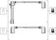 Tennplugg kabelsett - 941318111289 MAGNETI MARELLI