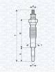 Glødeplugg - 062900094304 MAGNETI MARELLI - PN1118601, CH614, DG-645