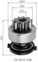 Lite tannhjul, starter - 940113020252 MAGNETI MARELLI - 1006209551, 135714
