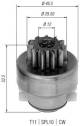 Lite tannhjul, starter - 940113020283 MAGNETI MARELLI - 9941846, 085540321010, 134364