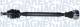Drivaksel - 302004190293 MAGNETI MARELLI - 6Q0407272EA, 6R0407762K, 6R0407762KX